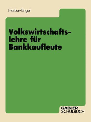 cover image of Volkswirtschaftslehre für Bankkaufleute